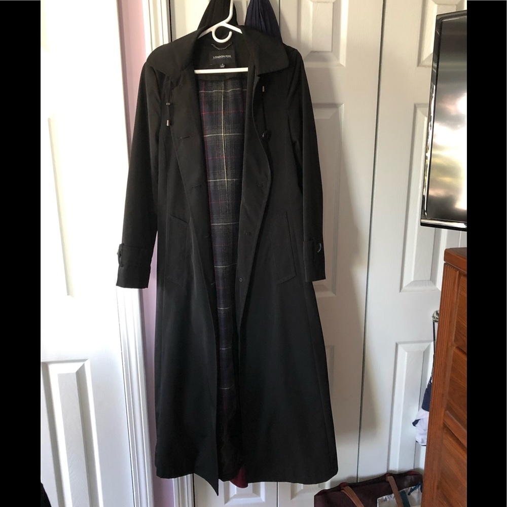 London Fog lined raincoat